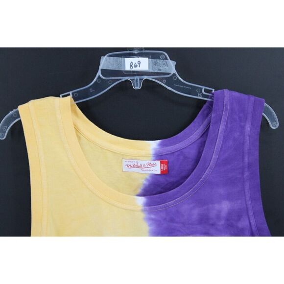 Mitchell & Ness Mens L NWOT LA Lakers Magic Johnson TieDye Tank Top NBA #32 - Picture 2 of 8